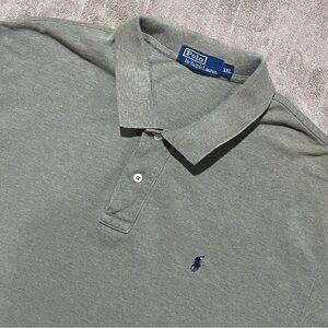 Ralph Lauren Men's Polo Shirt in Olive Green Pony Rugby Preppy Casual Golf XXL